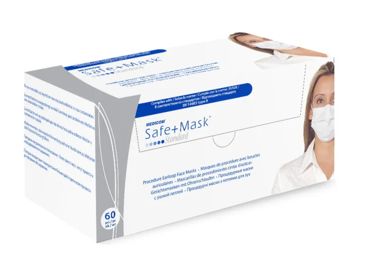 Maseczki dentystyczne/higieniczne medicom safemask standard typ 2