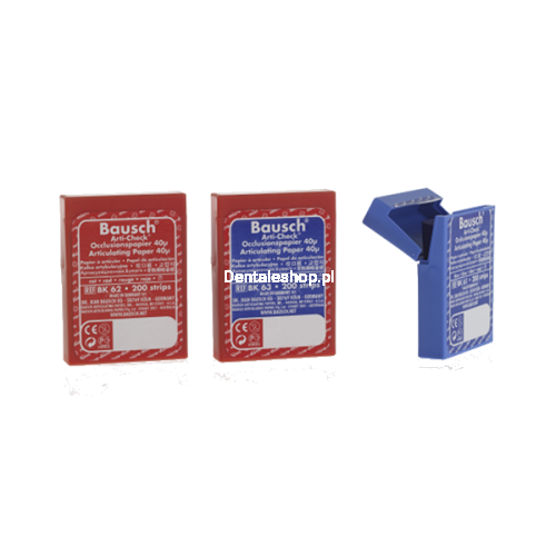 Bausch BK63 Kalka artykulacyjna 40µ, paski 200 kartek, niebiesko - czerwone