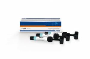 Clip F 3 x 4g - Svetlom tuhnúci materiál s fluoridom na dočasné výplne