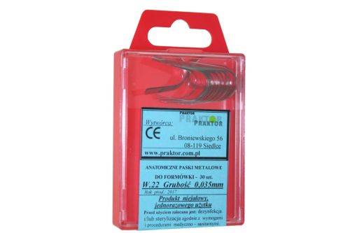 Anatomiczne paski metalowe do formówki Wzór 22 0,035 mm.jpg