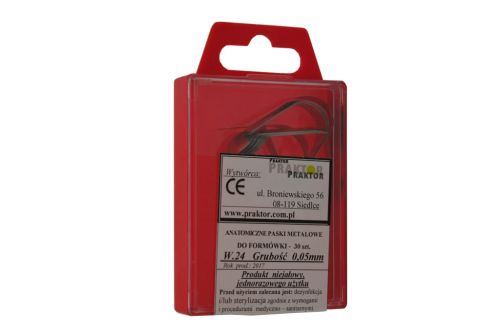 Anatomiczne paski metalowe do formówki Wzór 24 0,05 mm praktor.jpg