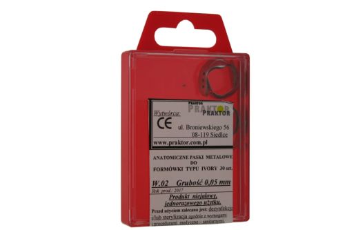 Anatomiczne paski metalowe do formówki Ivory Wzór 02 0,05 mm.jpg