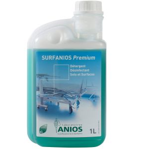 Surfanios Premium 1l - Präparat zur Desinfektion und Reinigung von Oberflächen, medizinischen Geräten und Geräten