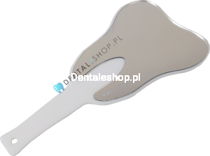 Tooth-shaped mirror White 14x27 cm