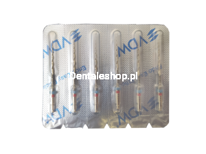 Files Mtwo (M2) 25/.06 - 31 mm (Shaft 21 mm) red 6 pcs. - NiTi files