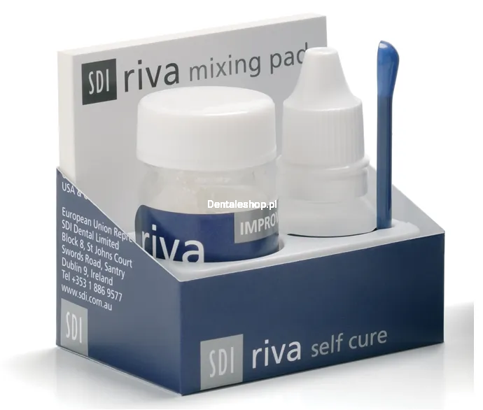 SDI Riva Self Cure Zestaw proszek 15g + płyn 8 g A2 - Odtwórczy materiał glasjonomerowy