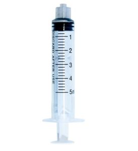 Medcial Brokers Luer-Lock Syringes 5 ml, 100 pcs - Disposable, non-pyrogenic, non-toxic, sterile