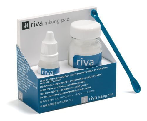 SDI Riva Luting proszek 15 g + płyn 10,7 ml - Chemoutwardzalny cement szkło-jonomerowy do osadzania prac protetycznych