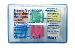 Hawe Sycamore Interdental Wedges 100 pcs Assortment - Wooden Interdental Wedges