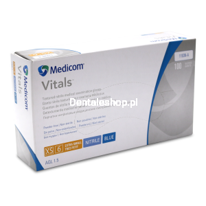 Vitals rękawiczki nitrylowe niebieskie 100 szt.