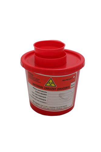 Pojemnik na odpady medyczne (skażone) 0,5 l kmprojekt