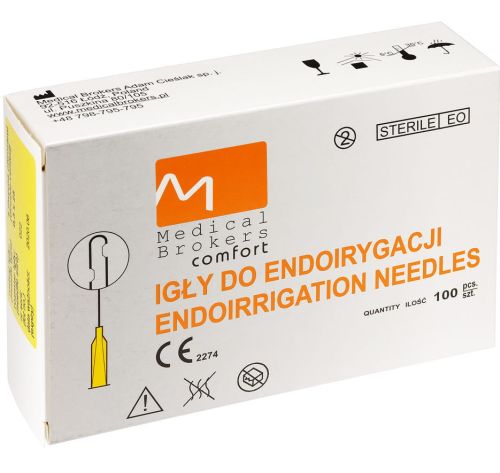 Molteni Igly-do-endoirygacji-z-dwoma-bocznymi-otworami-Comfort jednorazowego użytku, apirogenne, sterylne z jednym bocznym otworem 0,3x25