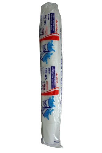 kubki artplast jednorazowe plastikowe białe