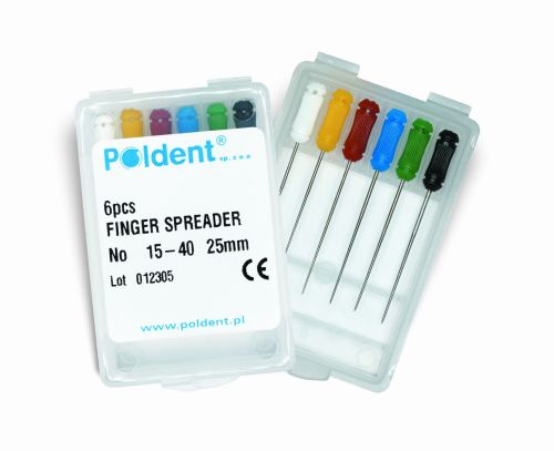 Poldent Spreadery stalowe sortowane do rozpychania gutaperki