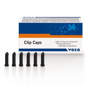 Clip Caps 25 x 0,25g - Svetlom tuhnúci materiál na dočasné výplne