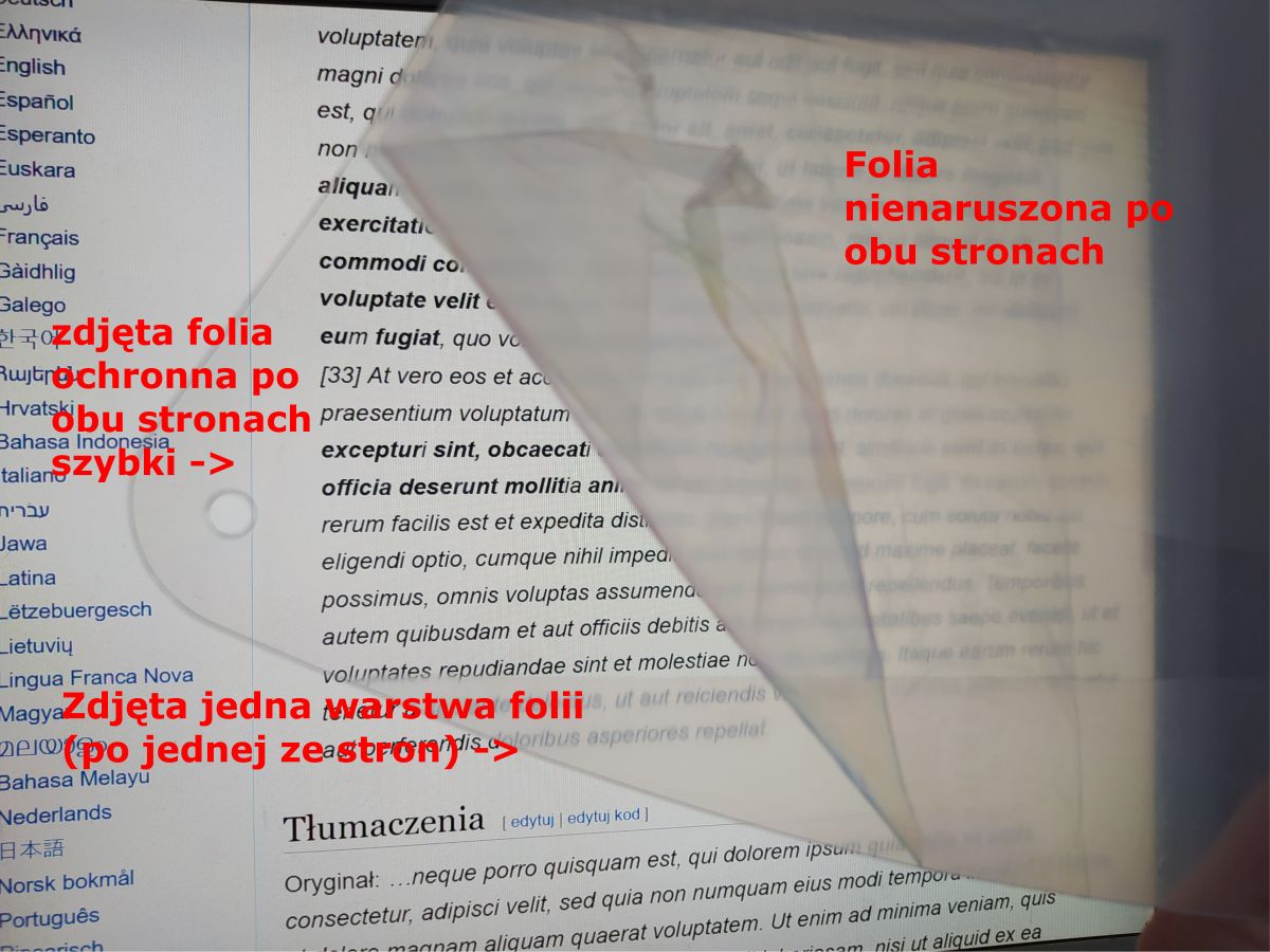 Folia coverone nic nie widać dlaczego